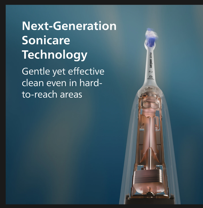 Philips Sonicare 5300 Electric Toothbrush showcasing next-generation technology for an affordable electric toothbrush.