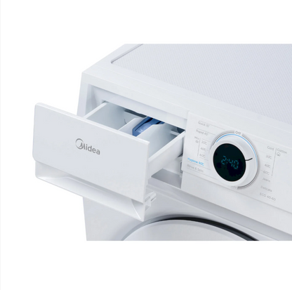 Midea MF100W70 7kg Freestanding Slimline Washing Machine - 1200rpm - White - D Rated
