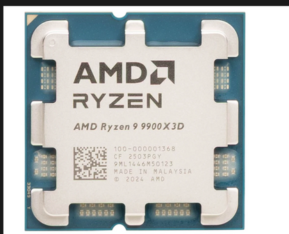 AMD Ryzen™ 9 9950X3D Processor With 3D V-Cache™ Technology, 16 Cores/32 Threads, 144MB Cache, 170W TDP, AM5 Socket, Up To 5.7 GHz Boost Frequency, DDR5 & PCIe 5.0 - HYPERMALL