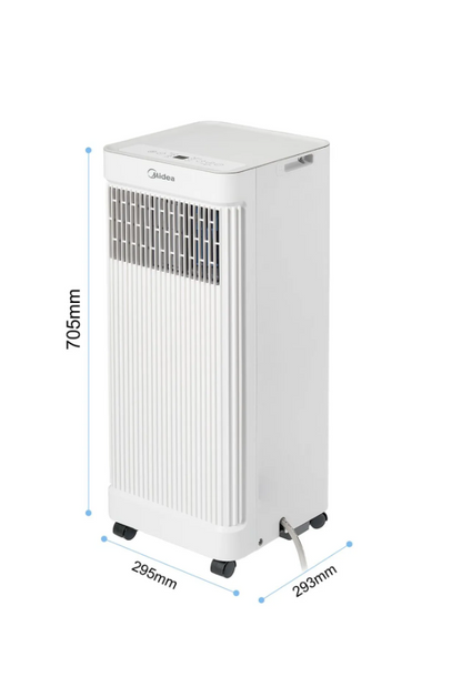 Midea Portable Air Conditioner – 7000 BTU, WiFi Connectivity, 3-in-1 Cooling, Dehumidifier & Fan, A Energy Rating