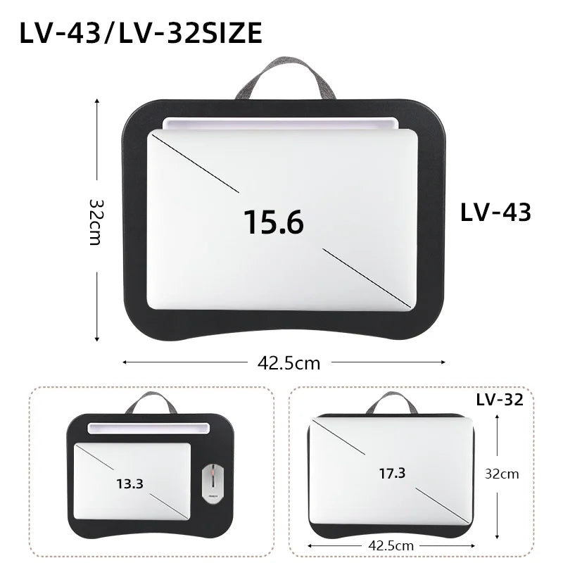 Multifunctional Laptop Desk With Cushion 