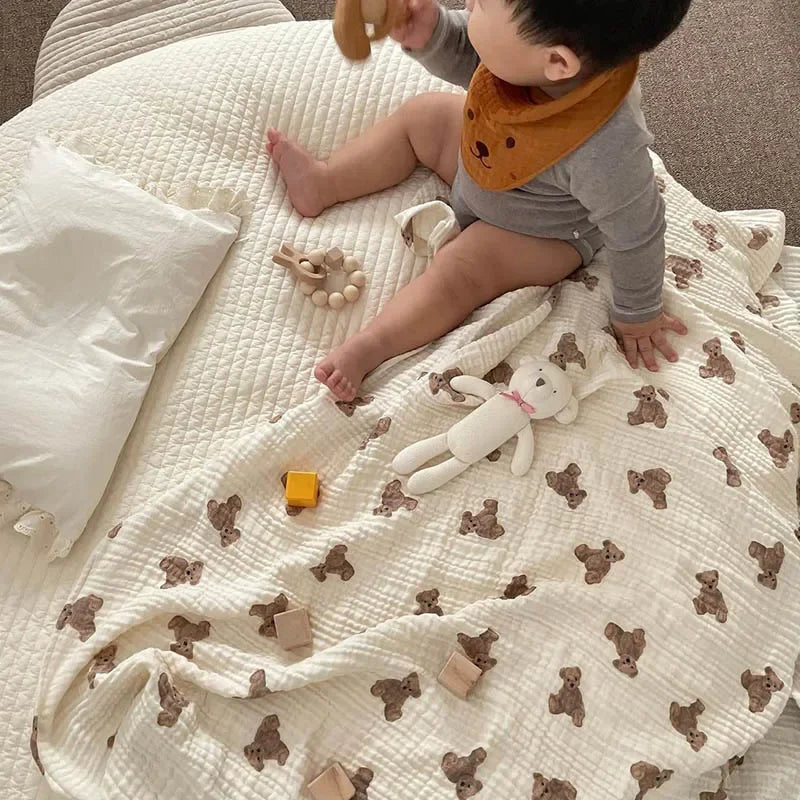 Baby Bath Towel and Swaddle Blanket. - HYPERMALL