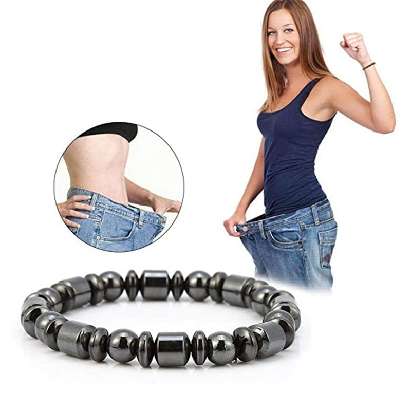 Weight Loss Magnet Bracelets For Women Men Pentagram Stone Magnetic Therapy Bracelets Pain Relief Slimming Health Jewelry - HYPERMALL