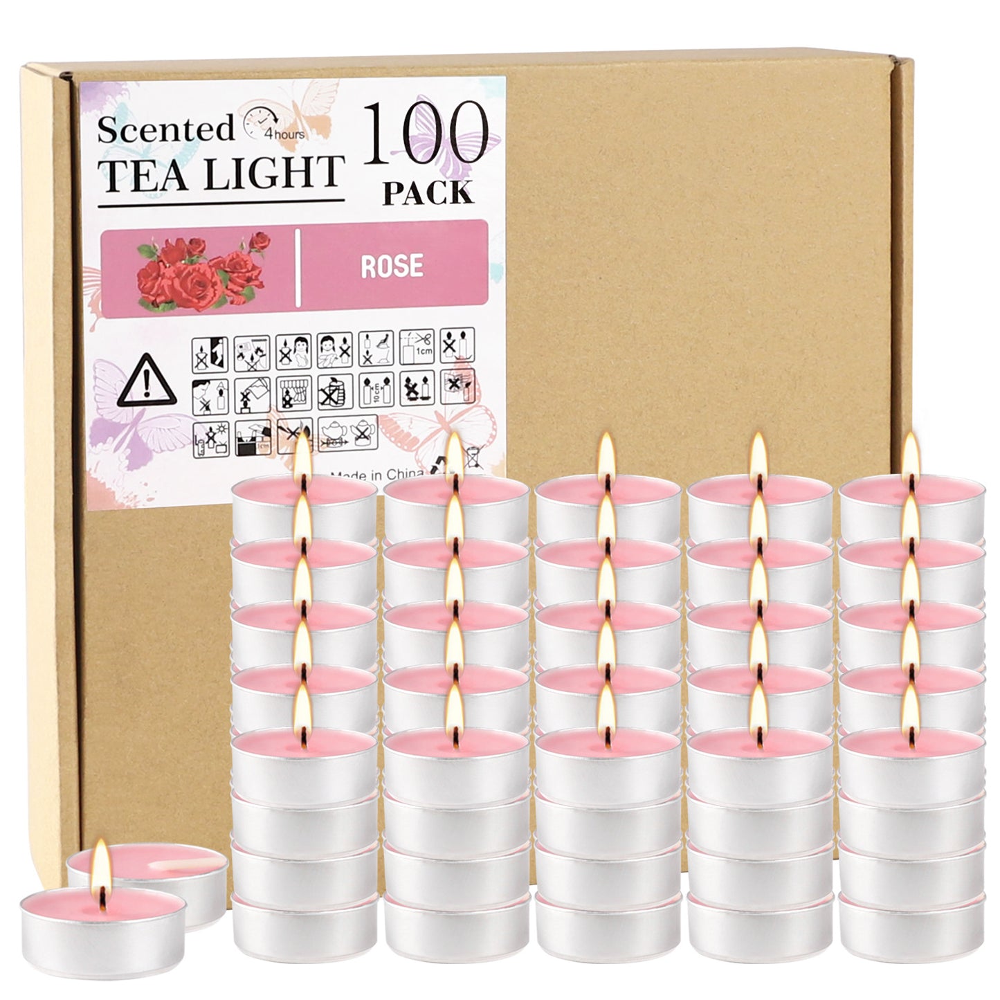 100 Hot Tea And Wine Scented Candles - HYPERMALL
