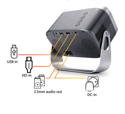 Home HD Portable Projector With Bracket - HYPERMALL