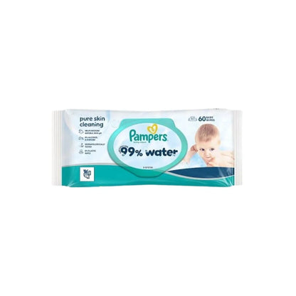 Pampers Baby Water Wipes 60 pcs - HYPERMALL